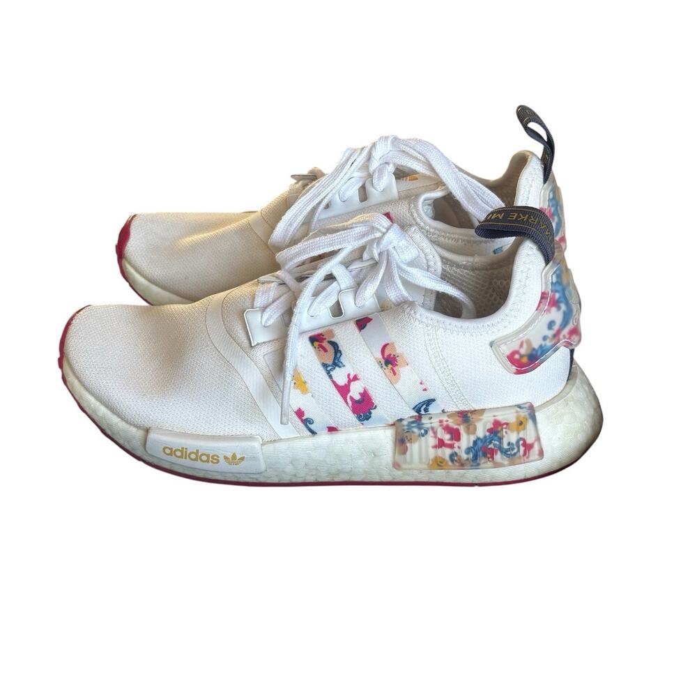 Adidas x Her Studio London NMD_R1 Floral White Sneakers Women's Size 6.5 FY3666